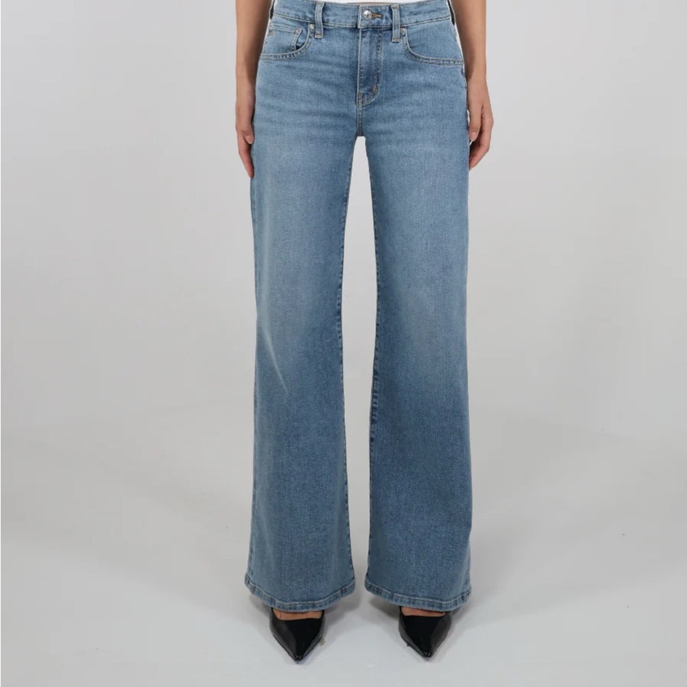 Etica Dark Blue Flare Jeans